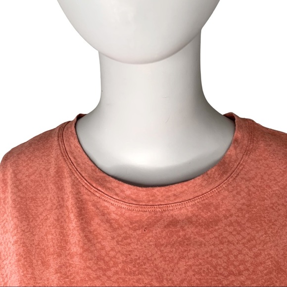 ATHLETA Daily Snake Tee 100% Cotton Etruscan Red Orange Size XS Style# 530842 - Picture 6 of 14